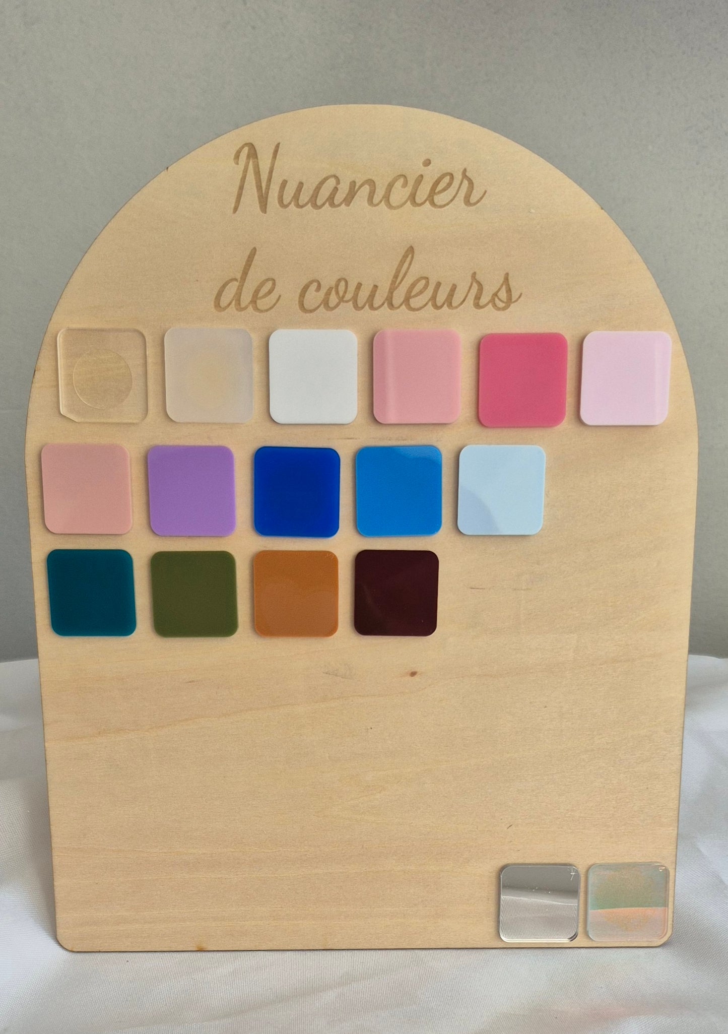 Tableau "Mon premier jour en..." personnalisé en bois