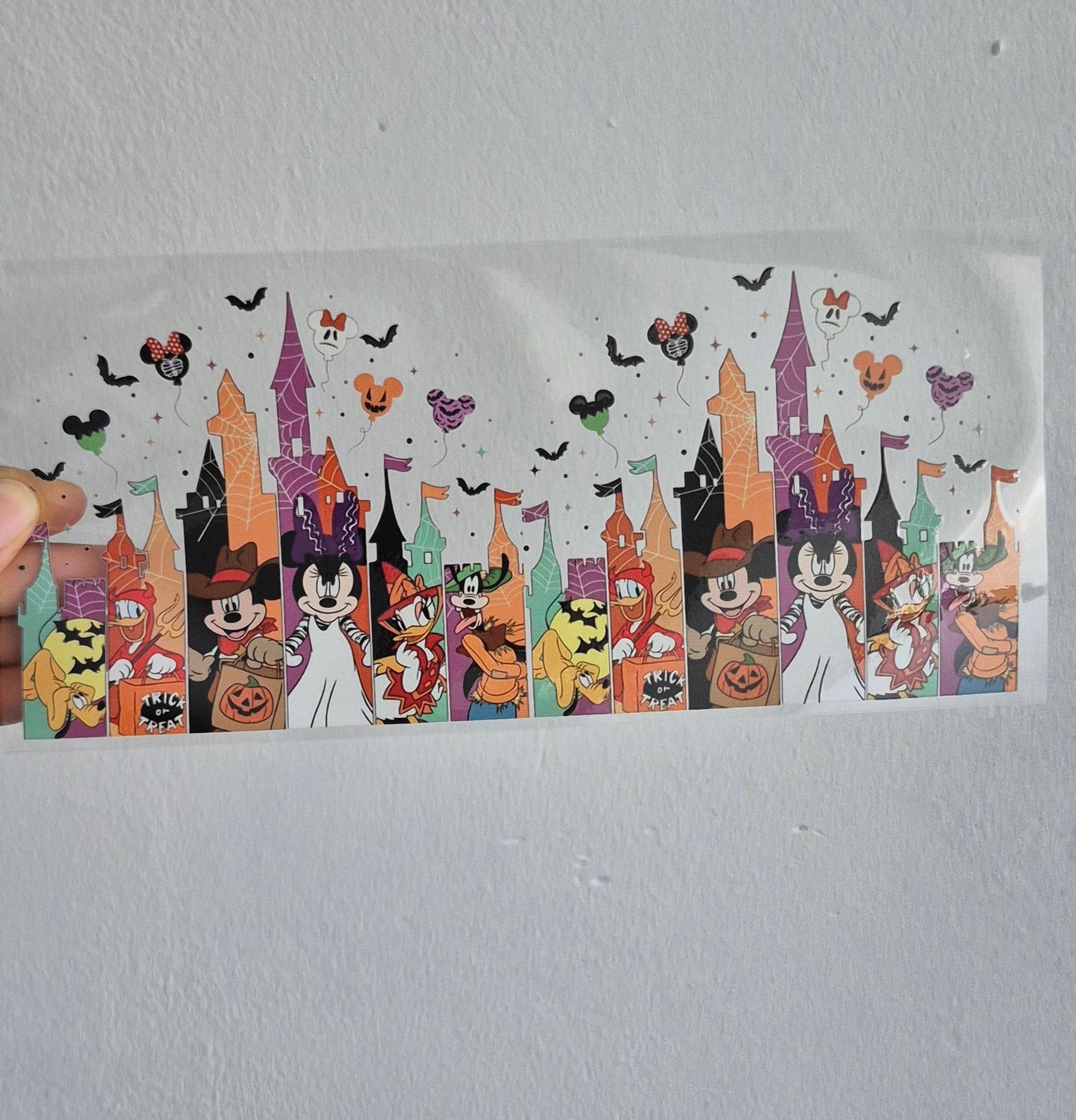 Transfert UV DTF Halloween – Château enchanté