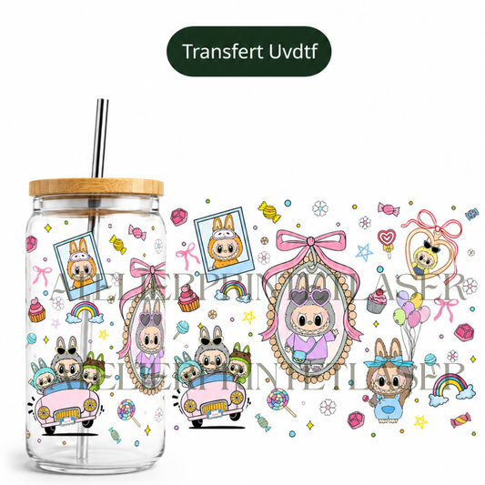 Transfert UV DTF - Lapin Kawaii