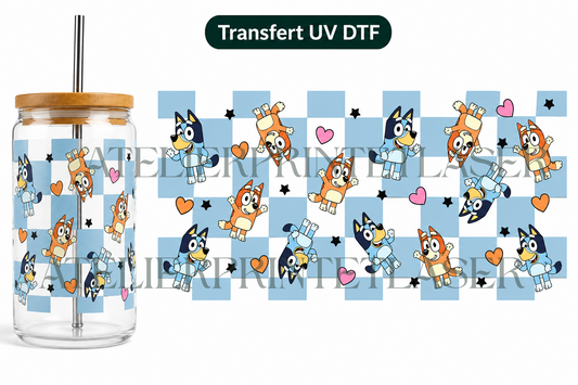 Bluey Bleu – Transfert UV DTF
