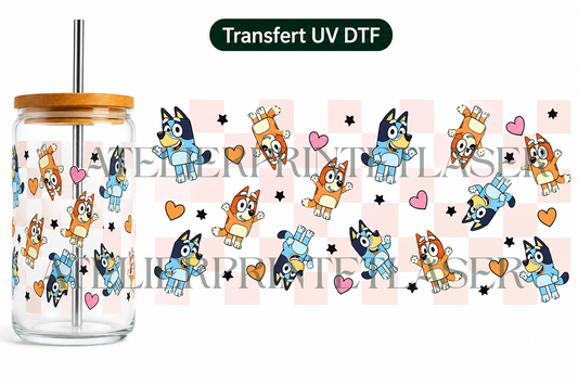 Bluey Rose – Transfert UV DTF