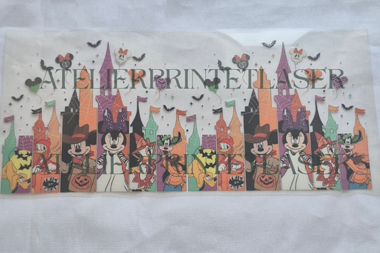 Transfert UV DTF Halloween – Château enchanté