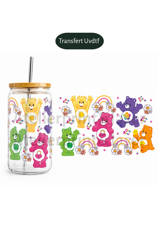 Transfert UV DTF – Care Bears Retro
