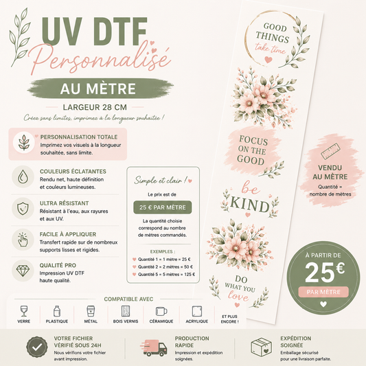 UV DTF Personnalisé Au mètre